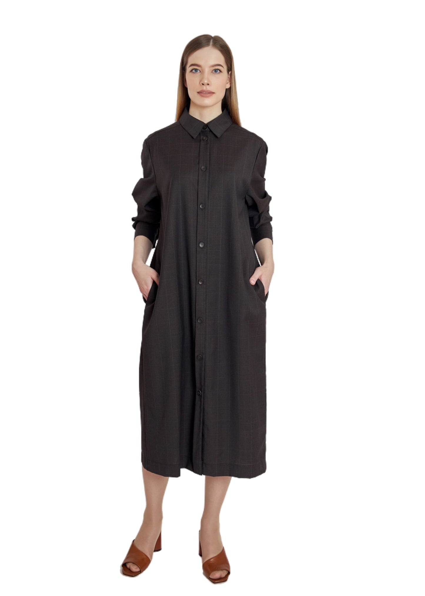 Shoulder-Pad Trench Coat
