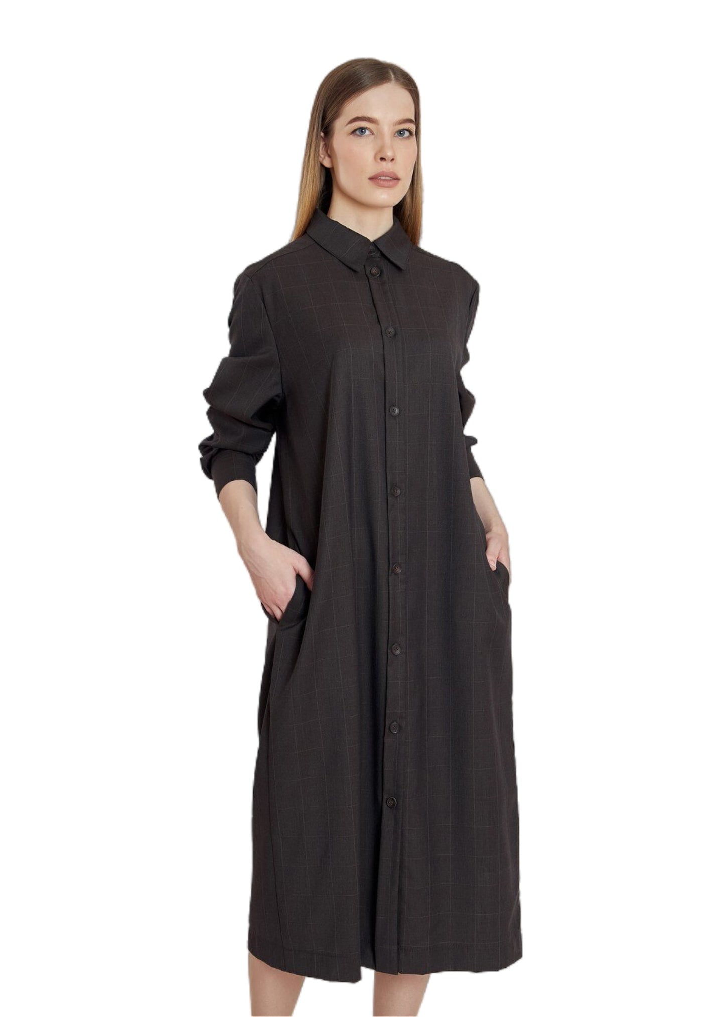 Shoulder-Pad Trench Coat