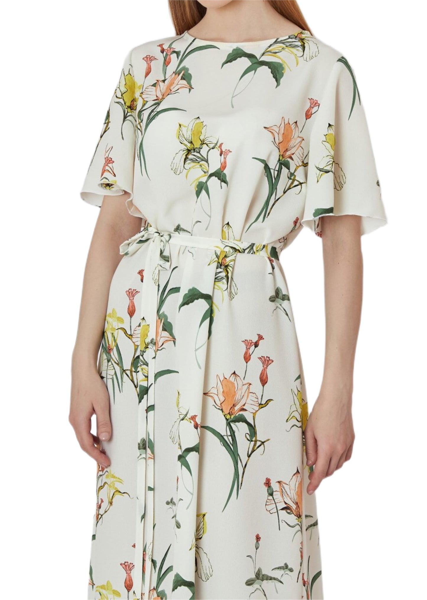 Ellin Printed Linen Shirt-Dress