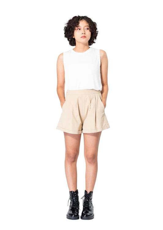 Women's Tan and Khaki Shorts