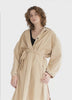 Shoulder-Pad Trench Coat